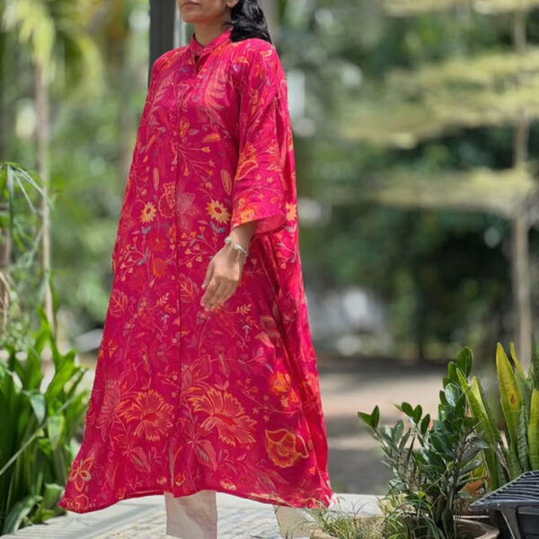 Printed Semi Long Kaftan